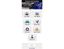 Tablet Screenshot of exclusiveautoexchange.com